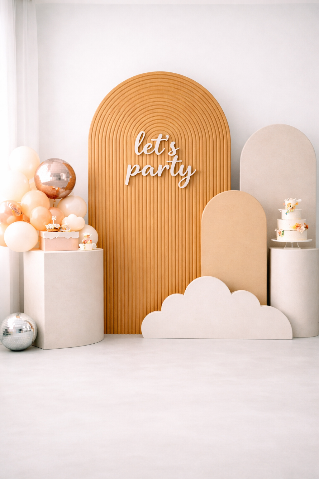 Ripple Wall Arch (Straight Non-folding) Backdrop