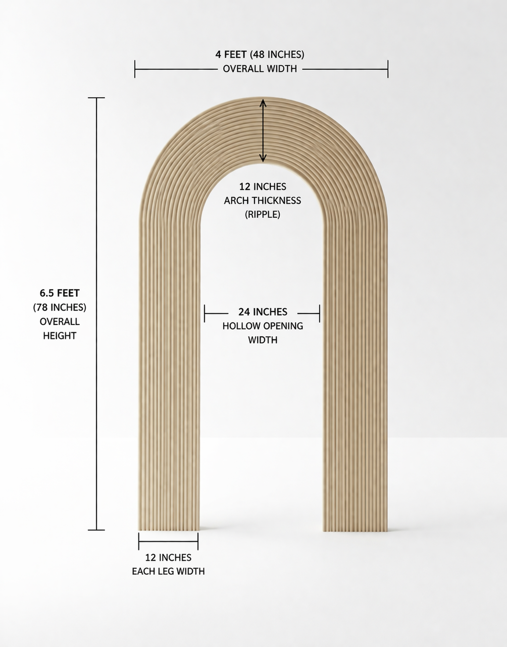 Hollow Ripple Arch (Folding Edition)