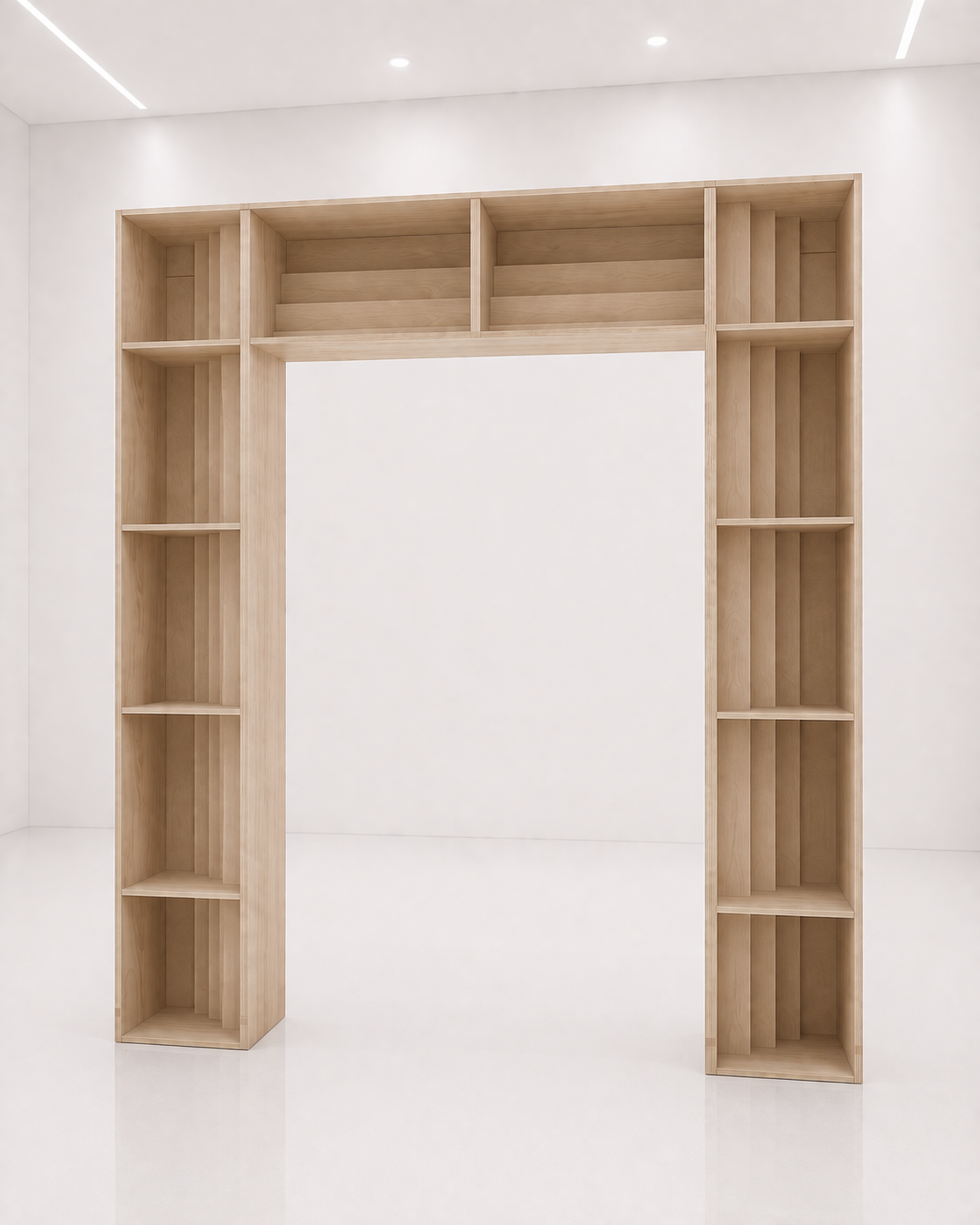 3D Square Layered Walk-through Install (Two-Parts) Backdrop