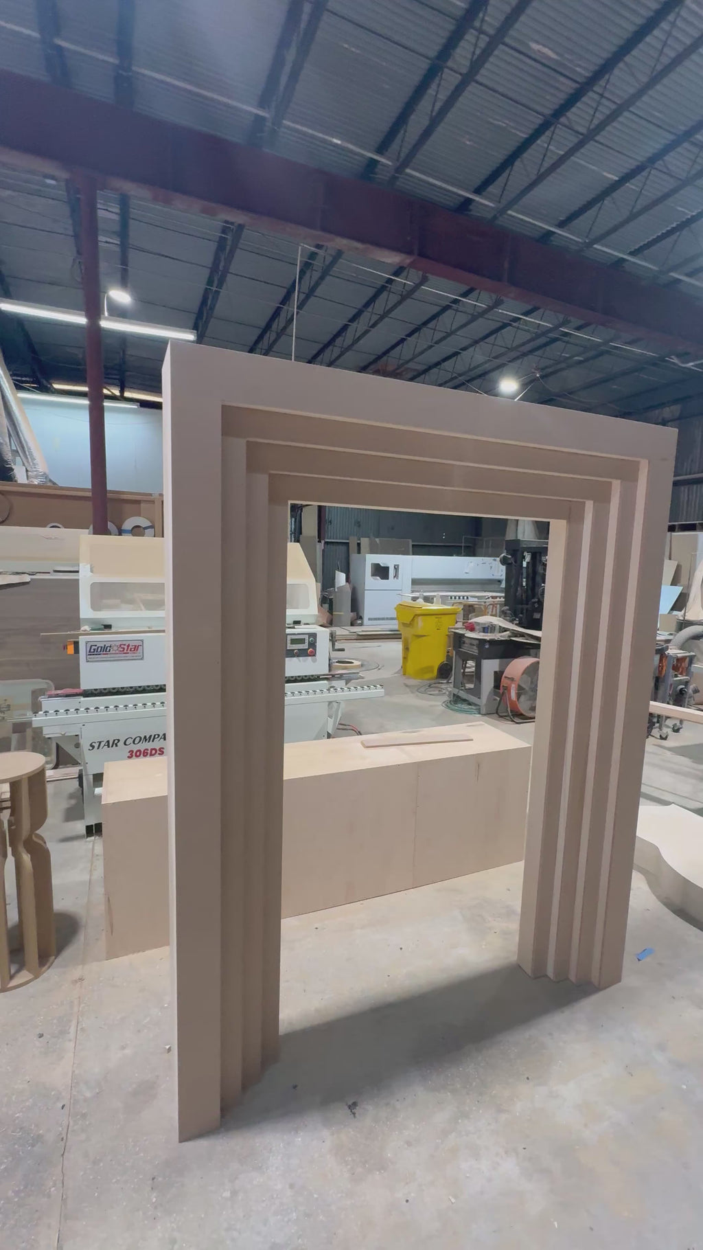 3D Square Layered Walk-through Install (Two-Parts) Backdrop